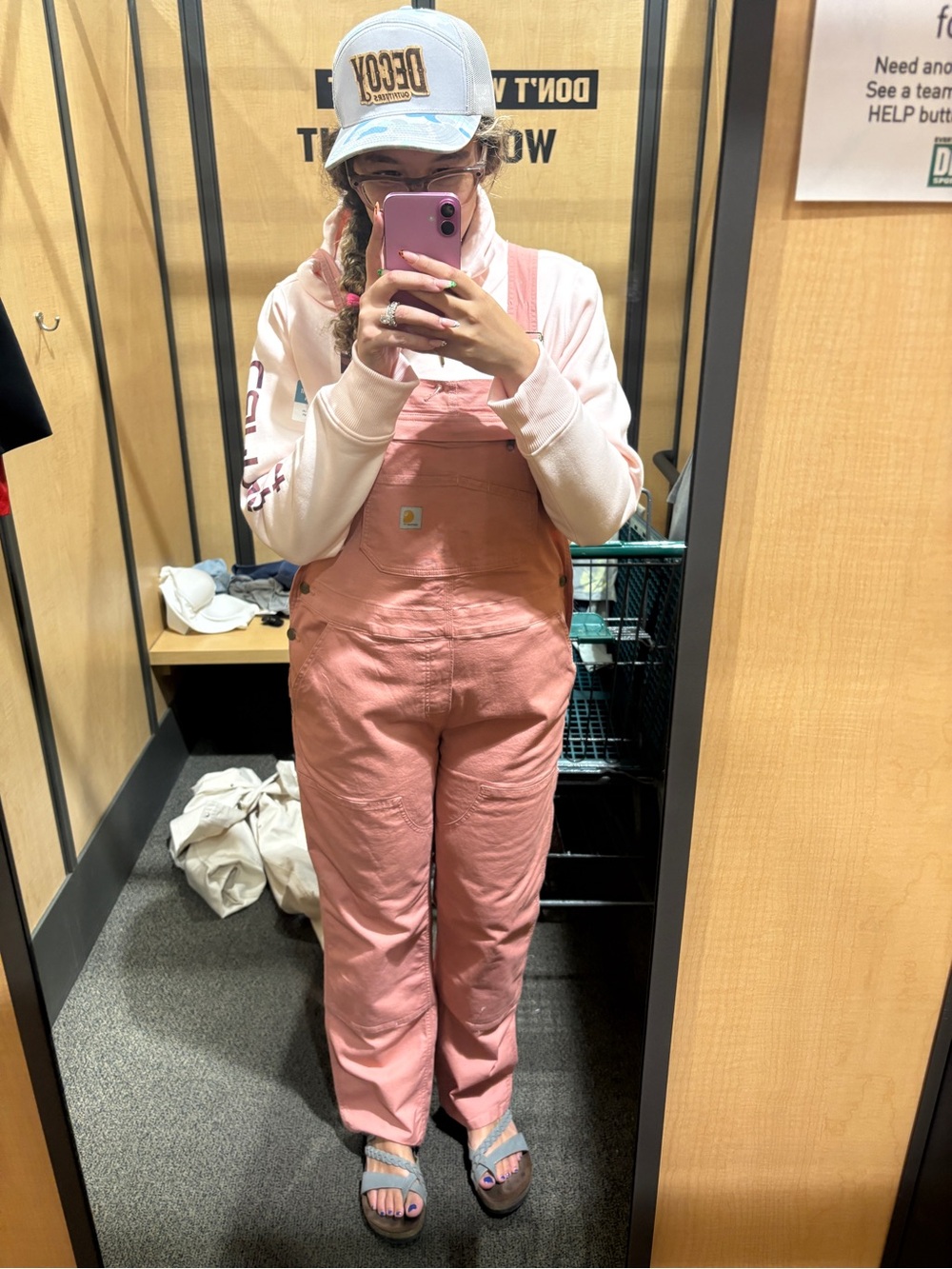Carhartt Pink Women's Bib Overalls - Classic Durable Workwear